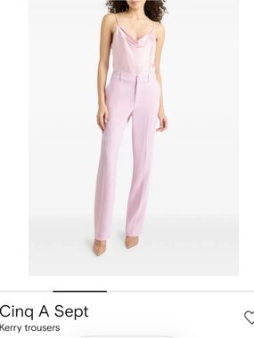 cinq a sept Light Pink Tailored Trousers